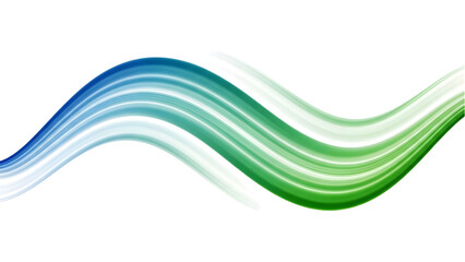 Blue and Green Gradient Flowing Wave Lines Abstract Background on White for Corporate Branding and Web Design Use