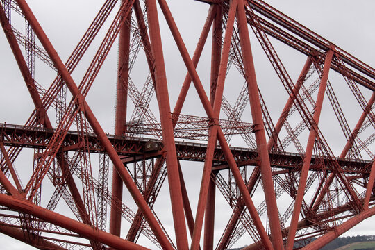 Forth Bridge detail with shelter