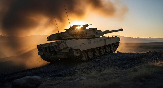 Military Tank Silhouette