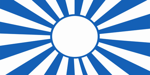 Abstract blue sunburst background vector illustration featuring a circular pattern of light rays for a decorative art banner or wallpaper design