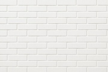 Obraz premium White brick wall background with clean minimalist layout and horizontal alignment for modern design and architecture concept aesthetic. Ai generative. Ai generative