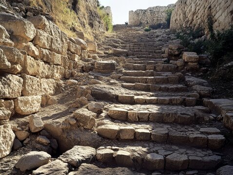 City of David royal terrace stepped stone structure