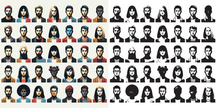 Vector Persona Series on white background