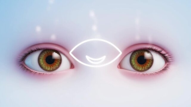 Futuristic Vision Concept, Augmented Reality Eye Scan, Digital Future Technology