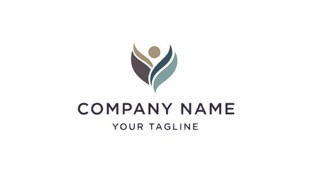 Corporate Logo Design with Tagline Template.