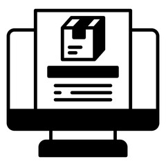 Online Order Tracking on Computer Screen