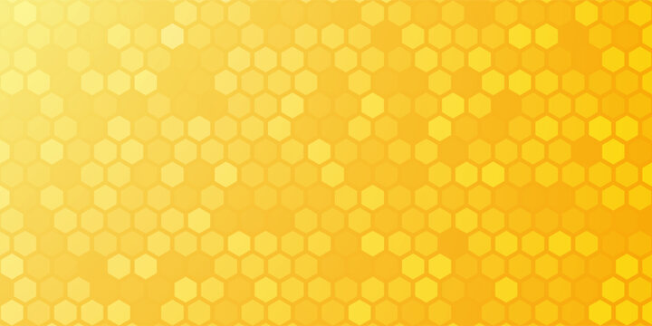 Honeycomb pattern . Golden honeycomb pattern . Honeycomb wallpaper . Honey background . Vector illustration