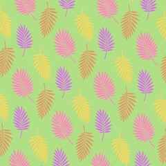 seamless pattern with colorful flowers