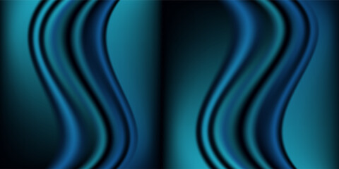 Color gradient lights on black background, abstract blue and red grain gradation texture, abstract background vector