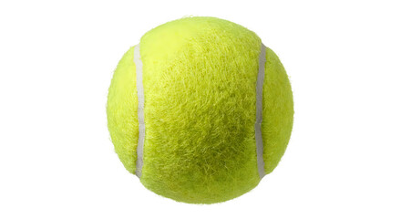 Tennis ball isolated on white background