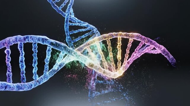 DNA Helix Structure - A Visual Representation of Genetic Information.