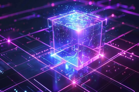 Abstract Quantum Data Cube on Holographic Platform
