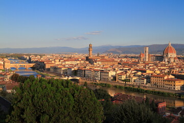 Obraz premium Panoramic View of Florence Duomo, Basilica di Santa Maria del Fiore, Florence, Italy