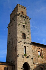 Naklejka premium San Gimignano's Historic Medieval Towers in Tuscany, Italy