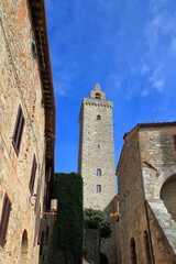 Naklejka premium San Gimignano's Historic Medieval Towers in Tuscany, Italy