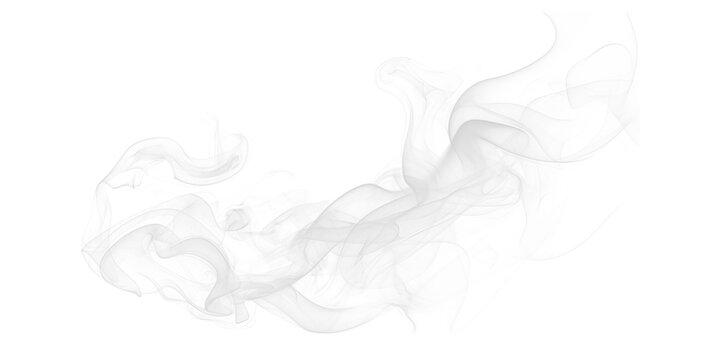 A stream of smoke swirling in the darkness against a black background