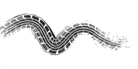 Tire tread marks, wheel textures, tire marks - car racing, motocross, drift, rally, off-road and others. modern © fathor