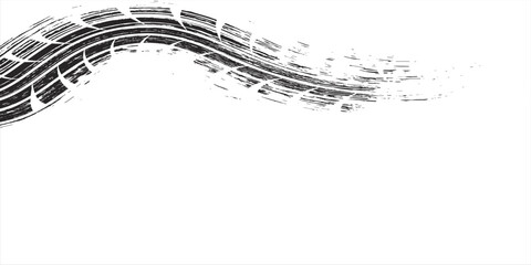Tire tread marks, wheel textures, tire marks - car racing, motocross, drift, rally, off-road and others. modern © fathor