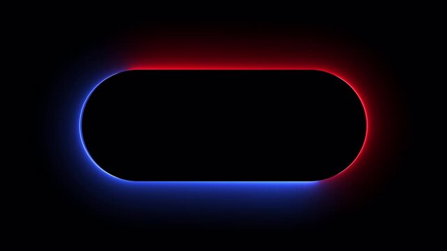 Rectangle animation glowing neon frame background , Neon line box animation, Square rectangle picture frame glowing neon animation on trasparent background.