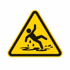 Slippery Surface Warning Sign &ndash; Wet Floor Hazard Safety Symbol