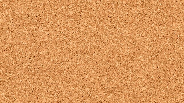 Seamless texture of a natural cork board showcasing its characteristic granular pattern and warm earthy tones perfect for backgrounds and design elements