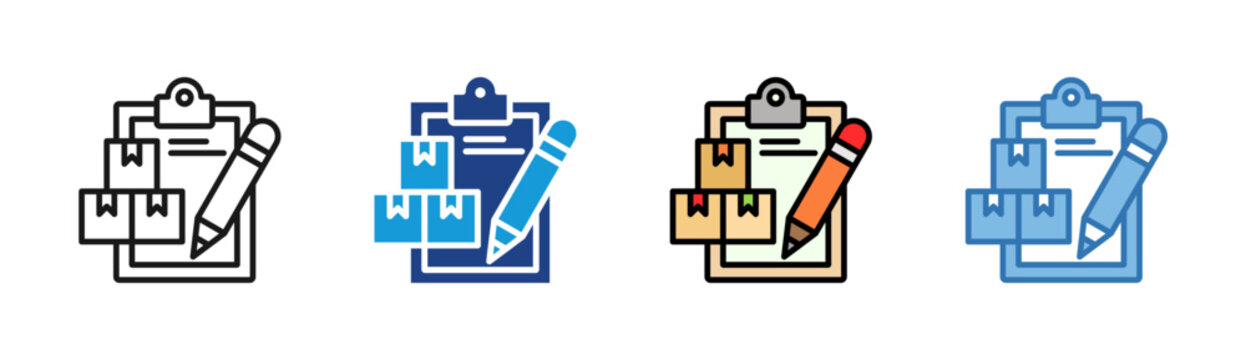 Inventory Check icon set multiple style collection