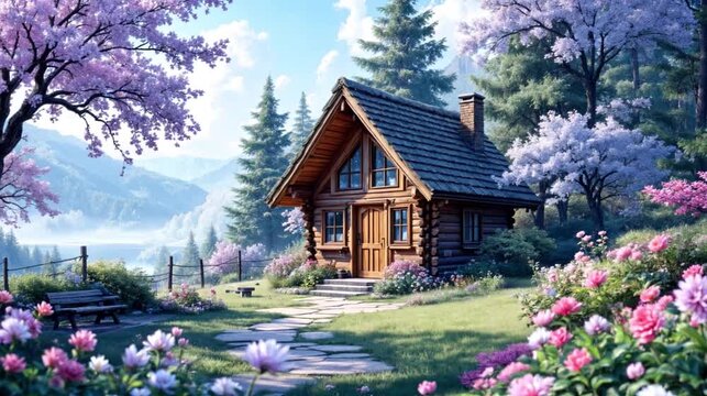 Charming Log Cabin in the Countryside &ndash; Spring Blo