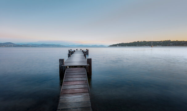 Ponton de la Baie des Canoubiers, Golfe de St Tropez, France 