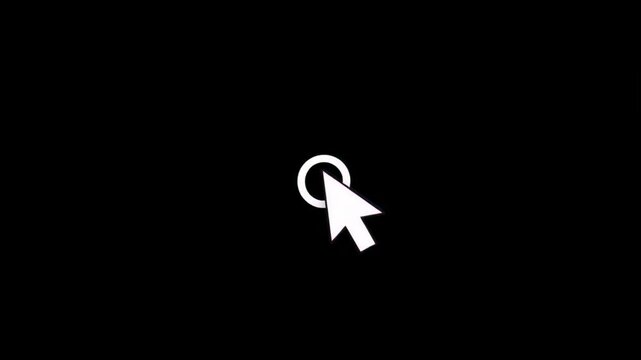 Clean Minimalist Bright White Arrows Pointers Pointing Swiping Clicking Quick Sharp Animations Ui Motion Graphics Concept.