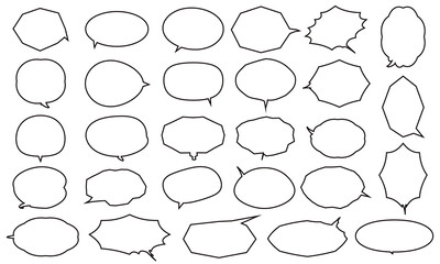 フキダシのセット39