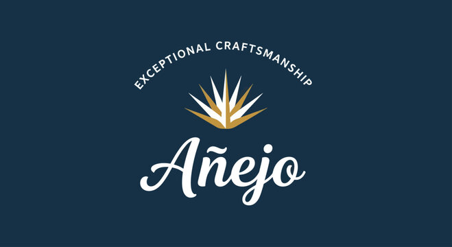 Anejo logo with agave plant and text.