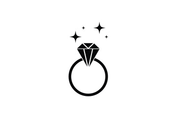 Wedding Ring jewelry Icon,  Jewelry of ring icon, Wedding Rings Icon.