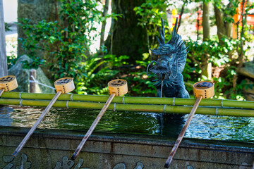 The Shirasu Shrine by the seaside