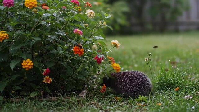 hedgehog in the grass