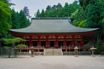Fototapeta premium The mountain scenery of Mount Hiei in Japan
