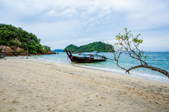 boat on the beach thailand
