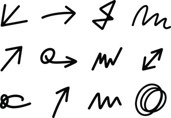 Collection of clock symbols illustrating the time is money concept with numbers arrows and zodiac design