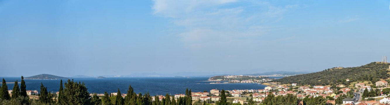 panoramic view of cunda , balikesir
