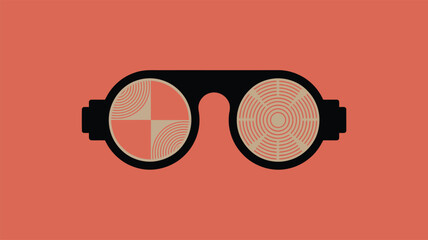 Sunglasses with Bitcoin on the lenses.