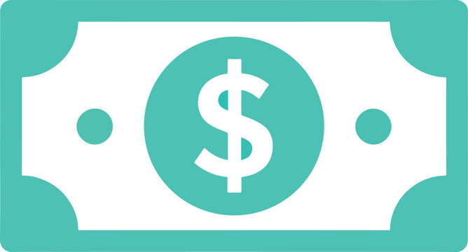 Paper currency note icon symbolizing money and finance