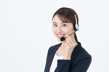 オペレーターの若い女性