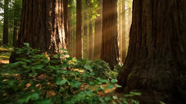 Serene Forest Scene with Trees