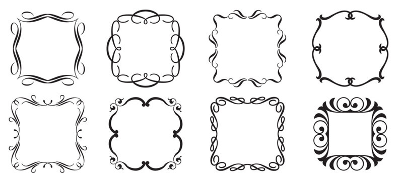  set of decorative frames and borders