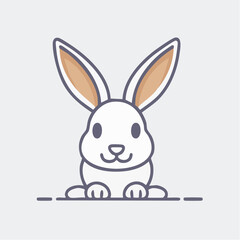Obraz premium うさぎのアイコン 干支のシンボル
