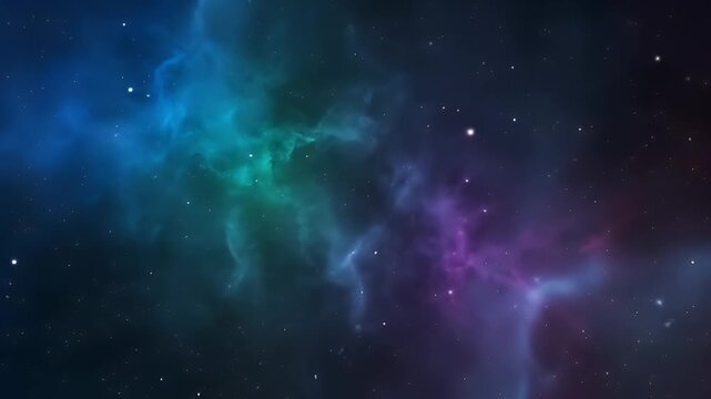 Vibrant Nebula Galaxy Space Background.
