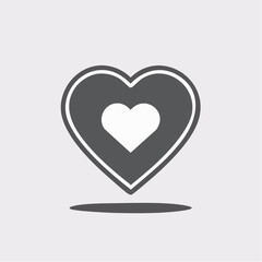 ハートマークのロケーションアイコン お気に入り表示