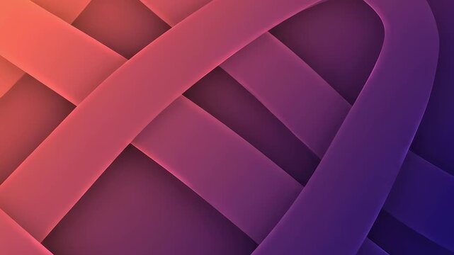 A dynamic and modern abstract background with interwoven gradient stripes, featuring soft shadows for a 3D effect