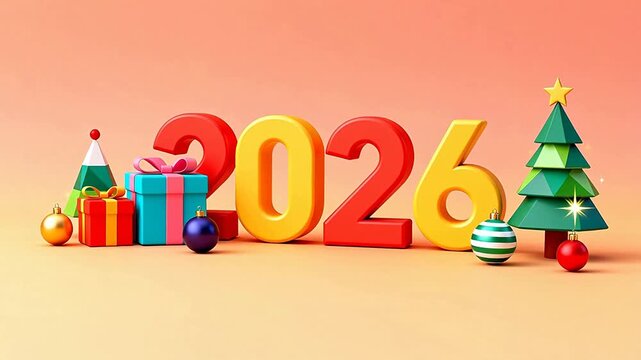 2026 New Year festive decorations