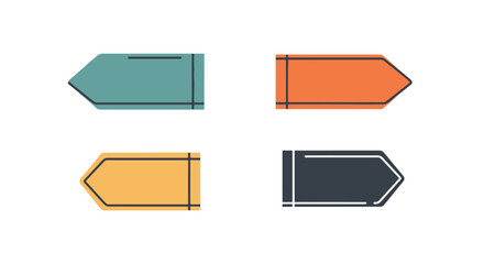 Direction Sign Line creative bold tone vector © Ramjan