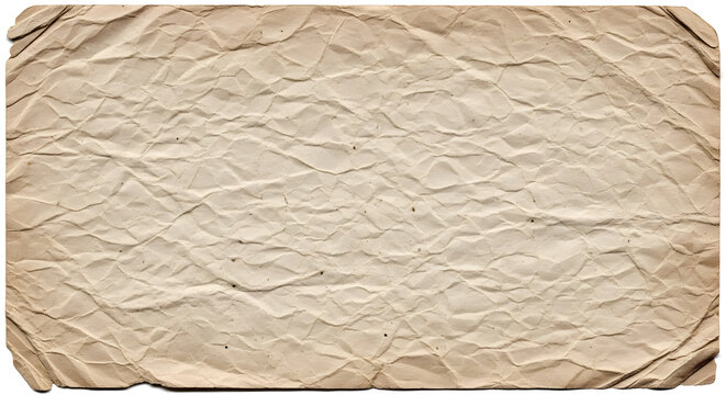 vintage crumpled paper texture background with creased and worn surface for design and decoration